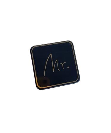MthH Retro contact lens-storey-bearable cosmetic contact box simple and advanced feeling of female and male (color: black) black