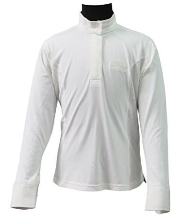 Equine Couture Children's Cara Long Sleeve Show Shirt White