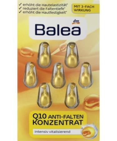 Balea Q10 Anti-Wrinkle Concentrate 7 pieces (Pack of 2) - German product