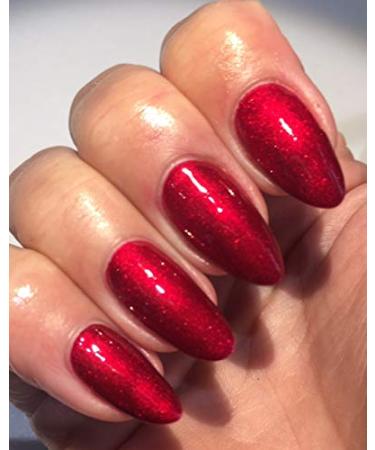Bluesky Chistmas Party Red Collection Choose your Gel Glitter or Sparkle Nail Gel Polish UV LED Soak Off 10ml (Punk)