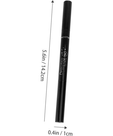 POPETPOP Pencil Automatic Long Chocolate Eyebrow Double Head Lasting Rotate Makeup Brush - Buy Online on GoSupps.com