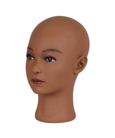 Professional Bald Mannequin Head for Wig Making and Display - Dark Brown - Buy Online on GoSupps.com