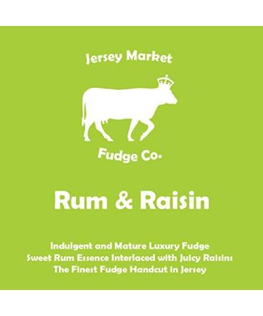 Rum Fudge Gift Box: 10 Handmade Creamy Rum Flavoured Fudge Pieces With Juicy Raisins. Gluten Free Fudge. - Buy Online on GoSupps.com