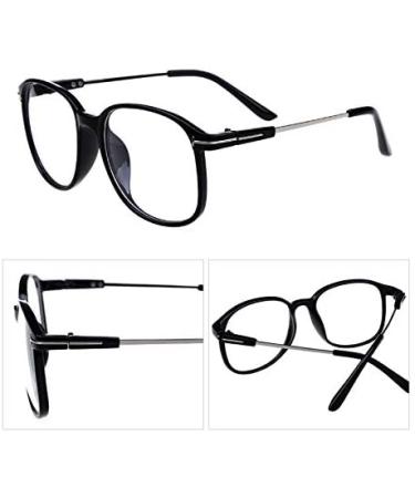 Rongchy Men's Oversized Myopia Glasses -0.50 to -6.00 | Stylish Black Short-Sighted Glasses for Women - Buy Online on GoSupps.com