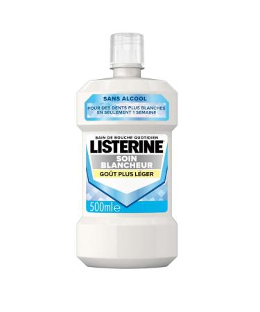 Listerine Listerine | Daily Mouthwash Whitening Care Taste Lighter (500 ml Bottle) Alcohol-free oral care with whitening action Mou
