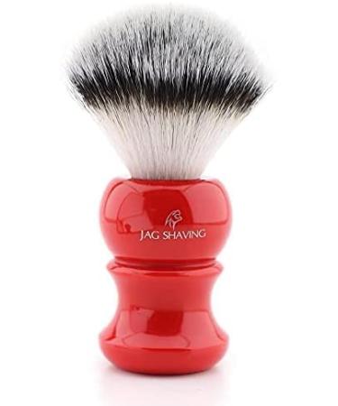 Jag Shaving Shaving Brush made of synthetic hair with silver tip Wet shaving brush with resin handle