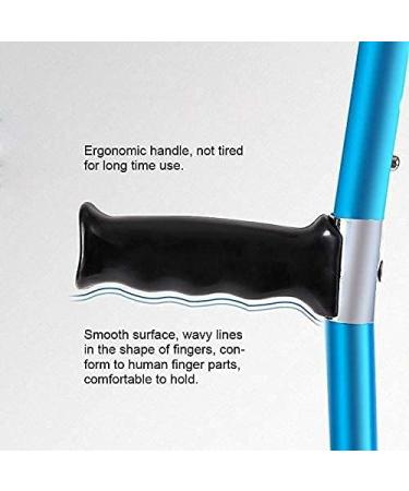 Portable Folding Walking Stick Adjustable Telescopic Underarm Cane Crutch Aluminum Alloy Crutches for Seniors Disabled Elderly Family - Buy Online on GoSupps.com