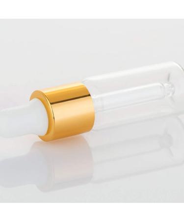Healifty 50pcs Glass Bottles with Glass Eye Dropper Dispenser for Essential Oils Perfumes Lab Chemicals Cosmetics Bottles Golden 5ml - Buy Online on GoSupps.com