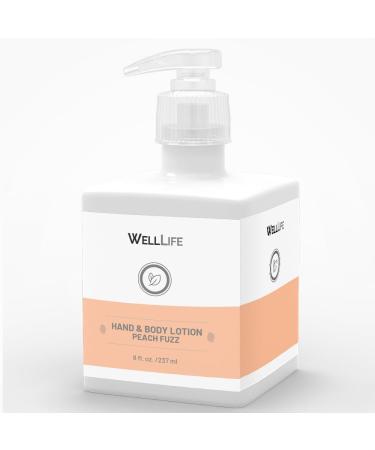 Peach Fuzz Hand & Body Lotion for All Skin Types - Moisturizing Nourishing Hydrating - 8 ounces