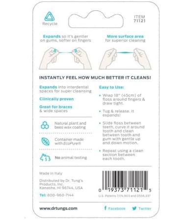 Dr. Tung's Smart Floss - Natural Cardamom Flavor, 30 yd | Eco-Friendly Dental Care - Buy Online on GoSupps.com