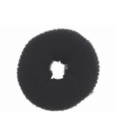 Hair tie donut shape doughnut shape "bun" hair ring made of terry cloth without metal 1 black