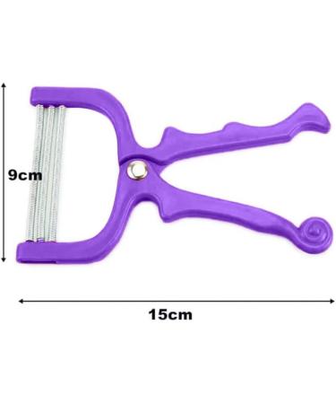 Handheld Facial Hair Epilator - Pain-Free Hair Removal for Eyebrows & Upper Lip - Salon Quality Results at Home - Purple - Buy Online on GoSupps.com
