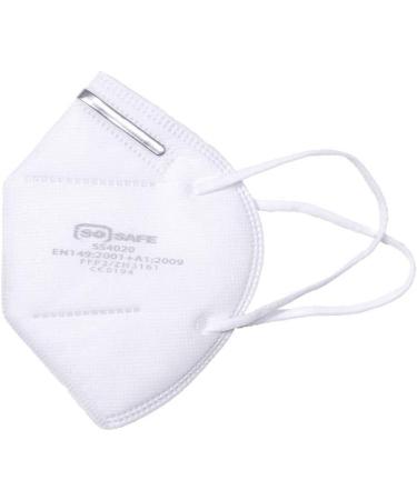 Mundsprung FFP2 Disposable Masks - 4-Layer CE Certified Oral & Nose Protection (10 Pack) - Buy Online on GoSupps.com
