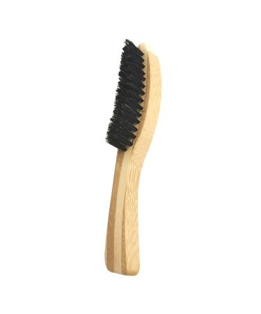 Minkissy Beard Brush for Men | Mustache Styling Tool & Stubble Comb | Wooden Face Brush for Beard Growth & Straightening | 17x3cm - Buy Online on GoSupps.com