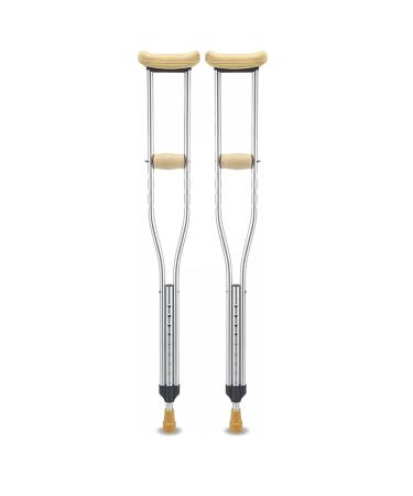Adult Crutches Pair of Adult Crutches Aluminum Underarm Crutches Adjustable Ergonomic Crutches with Underarm Pads Medical Crutches Canes Convenient Independence Medium