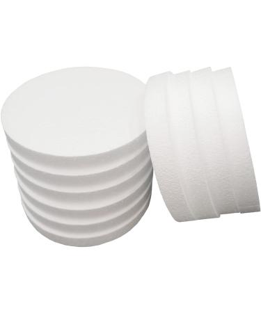 8 Inch 10-Pack Foam Circles for Crafts - 1 Thick Polystyrene Round Disc for DIY Projects, Cakes, Decorations, Sculpture Modeling - White Foam Circles for Arts and Crafts - Buy Online on GoSupps.com