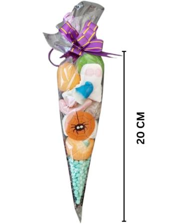 Halloween Pre Filled Sweet Cones Party Bags Kids Spooky Scary Trick-or-treat Goodies Halloween party favors Themed (1 Count (Pack of 1)) 1 Count ( Pack of 1 ) - Buy Online on GoSupps.com