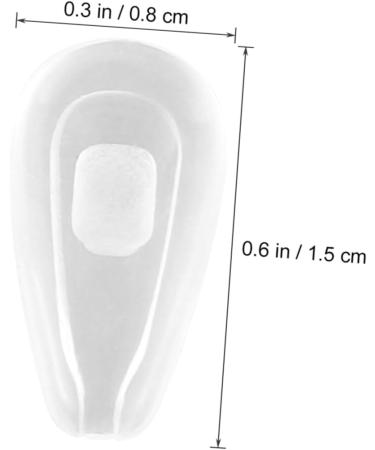 12 Pairs White Nose Pads for Eyeglasses - Comfortable & Durable Card Slot - 1.50x0.50x0.10 CM - International Shipping Available - Buy Online on GoSupps.com