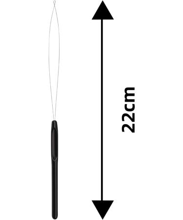5pcs Hair Extension Loop Needle Threader Pulling Hook Tool and Bead Device Tool Hair Extension Loop Needle Tool for Micro Links Hair Feather Extensions Kit Hair Styling Tools Accessory(Black) - Buy Online on GoSupps.com