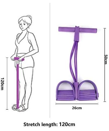 Proleo Multifunction Fitness Pedal Training Rope - 4 Tube Leg Exerciser for Home Gym Portable Workout Device for Weight Loss & Fitness Training - Buy Online on GoSupps.com