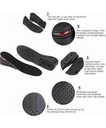 Wefive Air Cushion Height Increase Insoles - 3-Layer Taller Shoe Inserts for Men and Women (Style 2) - Buy Online on GoSupps.com
