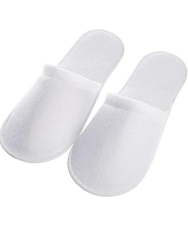 Dawafit 40 Pairs Closed Toe Disposable Slippers Women Men Ultra-Thin Brushed Plush Non- Disposable Slippers for Hotel Home - Buy Online on GoSupps.com