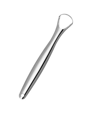 LANCHEN Stainless Steel Tongue Scraper Metal Oral Hygiene Fresh Breath Cleaner Brush
