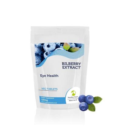 Bilberry Extract Eye Health Antioxidant 2000mg Extract 120 Veg Tablets Anthocyanidins Black Berries