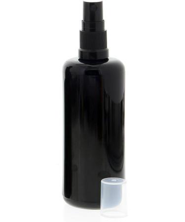 Violet Glass Spray Bottle | 100ml Miron Glass with Black Pump Atomizer | Light-Protective Kosmetex Packaging - Eco-Friendly & Stylish - Buy Online on GoSupps.com