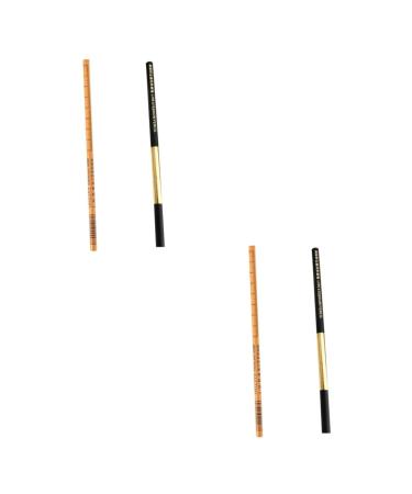 Angoily 4 Pcs Eyebrow Pencil Eyebrow Pen Brown Eyeliner Makeup Pencils Woman Cosmetic Brush 1 count (Pack of 1) As Shownx2pcs