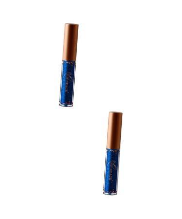 POPETPOP 2pcs Liquid Glitter Eyeliner Colorful Eyeliner Pearlescent Liquid Eyeliner Metal Shimmer Miss Flash 1 count (Pack of 1) As Shownx2pcs