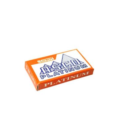 100 ASCO Platinum Razor Blades - Premium Quality for Smooth Shaving - International Shipping Available - Buy Online on GoSupps.com