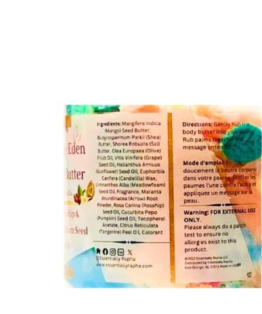Orange Eden Body Butter - Rich Hydyating Nourishment with Sal Shea Mango Butter - Restores Shine Sealing Moisture with Meadowfoam Seed Kukui Nut and Pumpkin Seed Oil - Long Lasting Soft Skin 7 oz - Buy Online on GoSupps.com