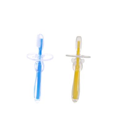 Healvian 2st Baby toothbrush toothbrushes for children baby training toothbrush accessories for milk teeth toys for toddlers toys toothbrush made of silicone umbrella -shaped toothbrush