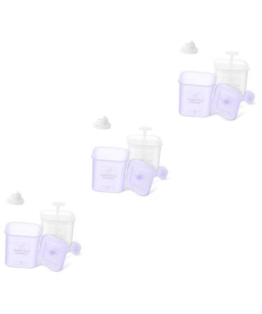 Healeved 6 Pcs Foam Cup Foaming Face Wash Marshmallows Facial Foaming Tools Foaming Bottle Plastic 11.00X7.50X7.50CMx3pcs As Shownx3pcs