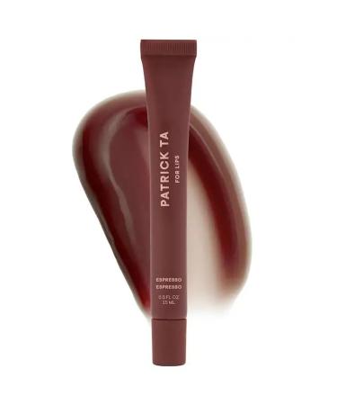 P4TRlCK TA - Major Moisture Smoothing and Hydrating Tinted Lip Balm with Vitamin E- Lip Tint with Comfort Wear Sheer Buildable & Nourishing Shine for Lip Care - Color: Espresso - (deep brown)