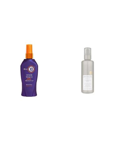 It's a 10 Haircare Miracle Leave-In Plus Keratin 10 Fl. Oz (Pack of 1) & Kristin Ess Hair Instant Lift Thickening Spray for Volume + Fullness on Fine Hair Shine Renewing 8.45 fl. oz.