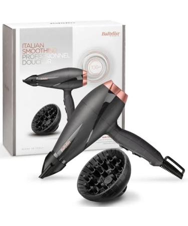 Babyliss Smooth Pro 2100W Professional Hair Dryer - Salon Ionic Hairdryer for Men & Women - Powerful Blow Dryer for Curly & Straight Hair - Black - Buy Online on GoSupps.com