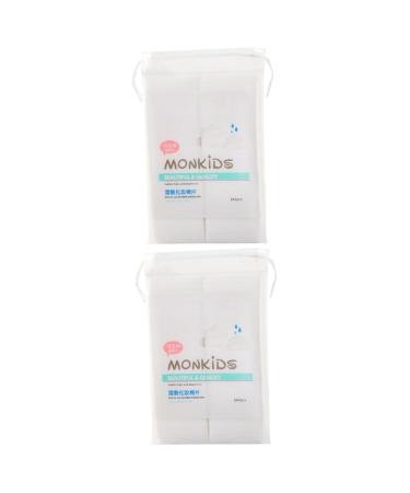 FRCOLOR 480 Pieces Makeup Puffs Water Saving Absorbent Cotton Round Wet Wipes Practical Cotton Cotton Pads Thin Cut Cleaning Pad Makeup Remover Powder Puff White