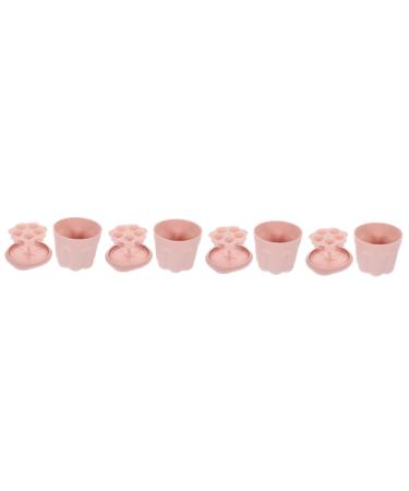 Angoily Makeup Brush Cleaning Pad 4 Sets Makeup Brush Cleaning Bowl Scrub Box Pp Self Made Beauty Tool Cleaning Bowl