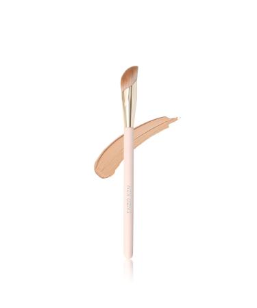 Angled Concealer Brush Under Eye by ENZO KEN, Small Nose Contour Brushes for Dark Circles Puffiness, Face Eyebrow Puffy Eyes, Mature Skin, Length Natural Light, BB Cream Liquid Blending (11-M-Pink) Foundcealer Brush 11-M-Pink