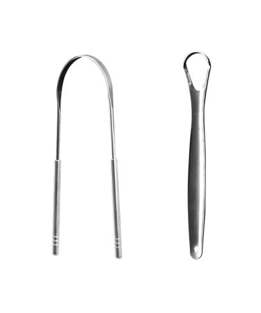 YXRRVING U Shape Tongue Scraper Stainless Steel Tongue Cleaner Brush Keep Fresh Hygiene Tools Breath Tongue Scraper Improve