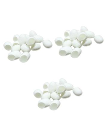 FRCOLOR 270 Pcs Skin Care Scrub Natural Silk Ball Silkworm Clean White