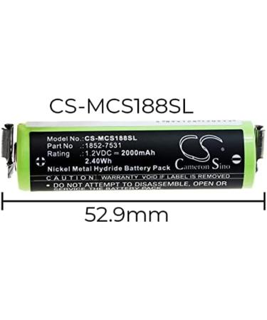 Replacement Battery for Moser ChroMini 1591 1591B 1591Q Easy Style 1881 - 2000mAh/1.2V Compatible Battery - Fast International Shipping - Buy Online on GoSupps.com