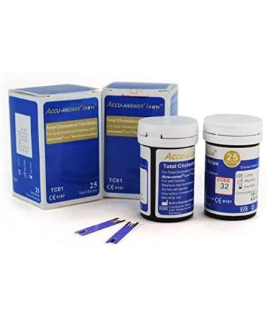 Accu-Answer iSaw Total Cholesterol Test Strips (25 Count) for 4-in-1 Multimeter Testing Device - Buy Online on GoSupps.com