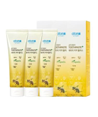 Low Fluoride Toothpaste with Propolis Extract 200g (7.05oz) 3 pcs