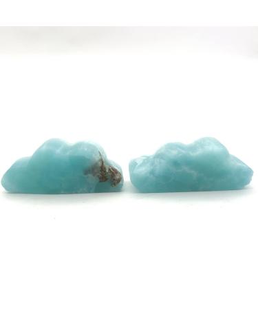 Gems for Decoration 1pc Cute Natural Crystal Cloud Shaped Carved Specimen s Gifts Decor Minerals Aura Crystal