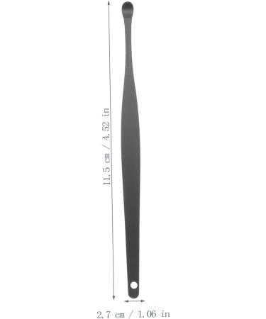 Hemoton 6 Pcs Ear Cleaning Kit - Stainless Steel Ear Cleaner Tools for Ear Wax Removal, Black - 11.5x2.7x1cm - Buy Online on GoSupps.com