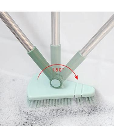 Tile Floor Scrub Brush Triangular & Bendable Design Floor Scrub Brushes Triangular & Bendable Design Stiff Bristle Grout and Corner Scrubber for Cleaning Shower Stiff Bristle Scrubbing Brush - Buy Online on GoSupps.com