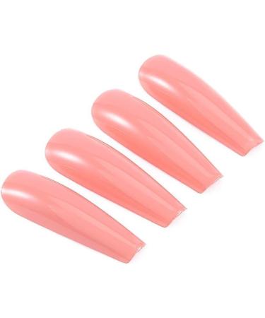 Coffin False Nails Long Fake Nails Ballerina Acrylic Press on Nails Full Cover Stick on Nails 24pcs for Women and Girls With solid glue nail lamp (Color : Orange Size : Free size) 1 count (Pack of 1) Orange - Buy Online on GoSupps.com